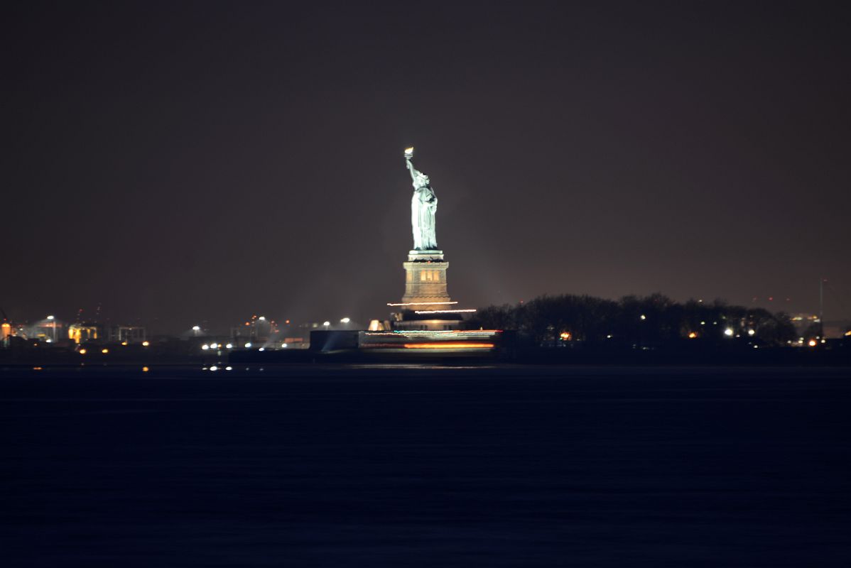01-1 The Statue Of Liberty Before Dawn From Brooklyn Heights